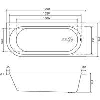 Ванна Lauter Monaco 170x72.5 2113170R