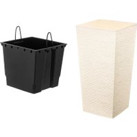 Кашпо El Casa Финезия джут 650173 (ваниль)