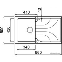 Кухонная мойка Elleci Ego 400 Black K86