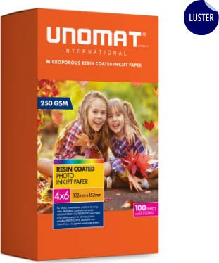 

Фотобумага UNOMAT Inkjet Photo Paper 4x6 Super Lustre 4х6" 250 гр/м2 100 л UNM-PP-4X6-LR (50PK)