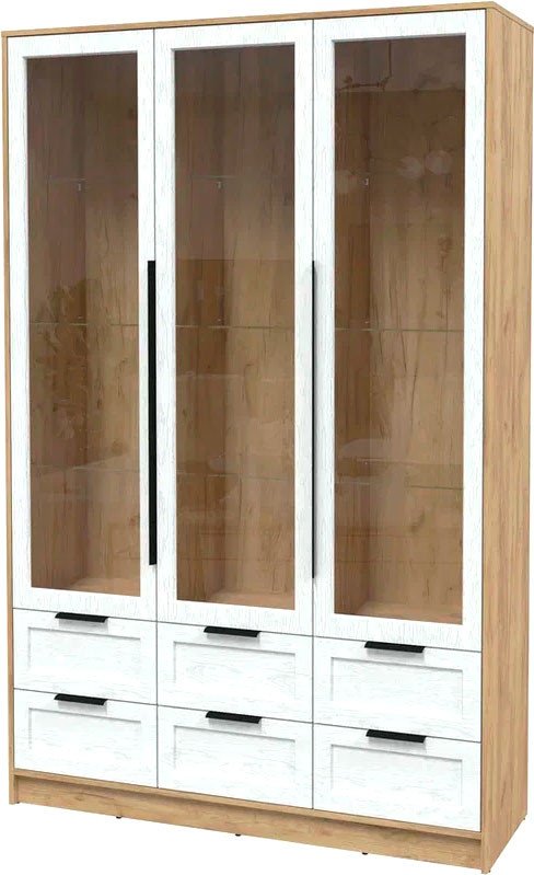 

Шкаф-витрина Интерлиния Концепт Тренд КТ-ШВ3 (дуб золотой/дуб полярный)