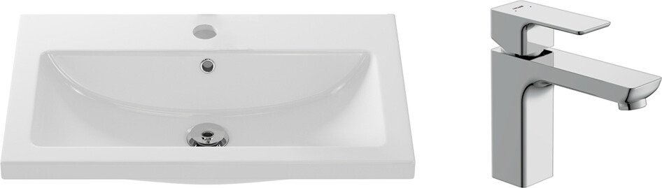 

Умывальник Cersanit Como 70 S-UM-COM70/1-w + 63039