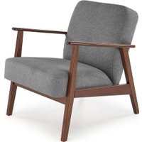 Интерьерное кресло Halmar Milano 1s tap. castel 93 (серый)