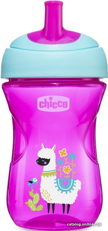 Поильник Chicco Nursery Advanced Cup Лама 00006941110180 (266 мл, розовый)
