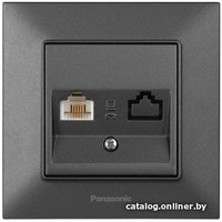 Розетка телефонная Panasonic Arkedia Slim WNTC04022DG-BY