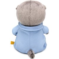 Классическая игрушка BUDI BASA Кот Басик Baby в голубом комбинезоне с сердечком 10896435