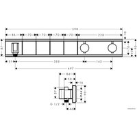 Смеситель Hansgrohe RainSelect 15357400 (белый/хром)