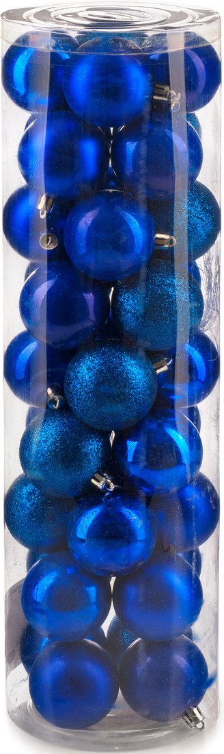 

Елочная игрушка Ausini VT25-04002-4 (синий, 36 шт)