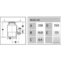 Измельчитель пищевых отходов InSinkErator Model 46-2