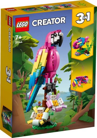 Конструктор LEGO Creator 3-in-1 31144 Экзотический розовый попугай