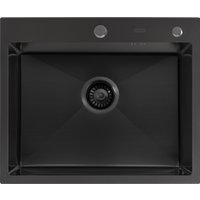 Кухонная мойка ARFEKA Eco AR 600*500 Black PVD Nano Decor Millet Grains