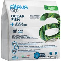 Сухой корм для кошек Alleva Holistic Ocean Fish + Hemp & Aloe vera (с океанической рыбой и алое вера) 400 г