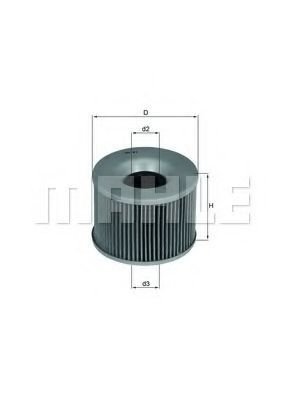 

Масляный фильтр Mahle Knecht OX61D