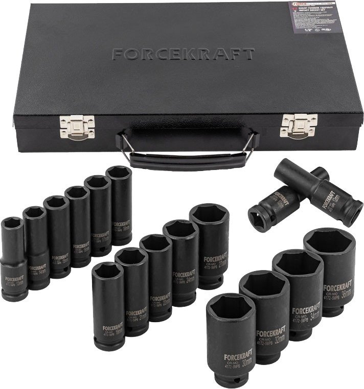 

Набор головок слесарных ForceKraft FK-4172-5MPB