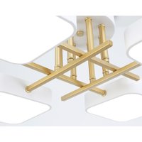 Припотолочная люстра Ambrella light FL516341/4 WH/GD (белый/золото)
