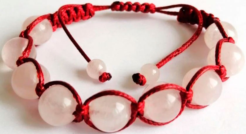 

Браслет Handmade ИП Егорова Розовый Кварц, 9*8мм+2*6мм