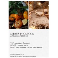 Ароматическая свеча SO.WARM Black Collection S Winter Цитрусовое просекко (100 г)