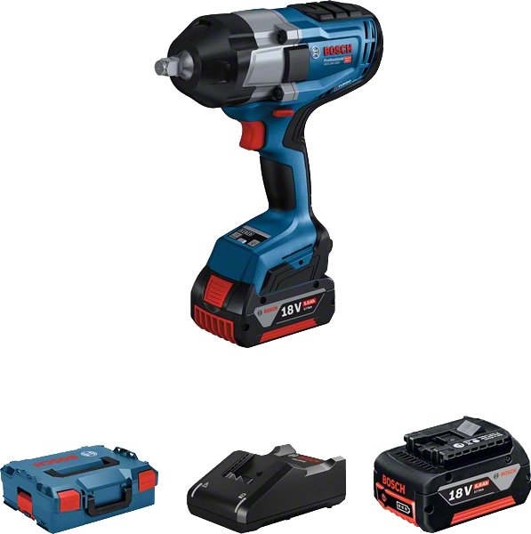 

Гайковерт Bosch GDS 18V-1000 Professional 06019J8304 (с 2-мя АКБ, кейс)