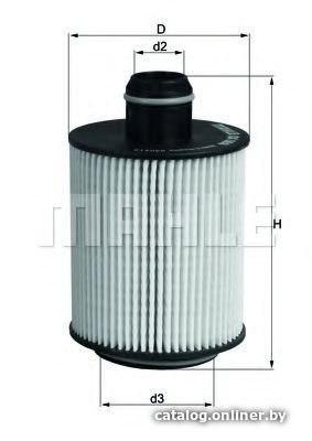 

Масляный фильтр Mahle Knecht OX553D