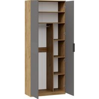 Тумба для обуви Трия Хилтон №4 251068 (дуб крафт золотой/графит матовый)