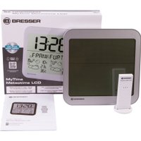 Настенные часы Bresser MyTime Meteotime LCD (серебристый)