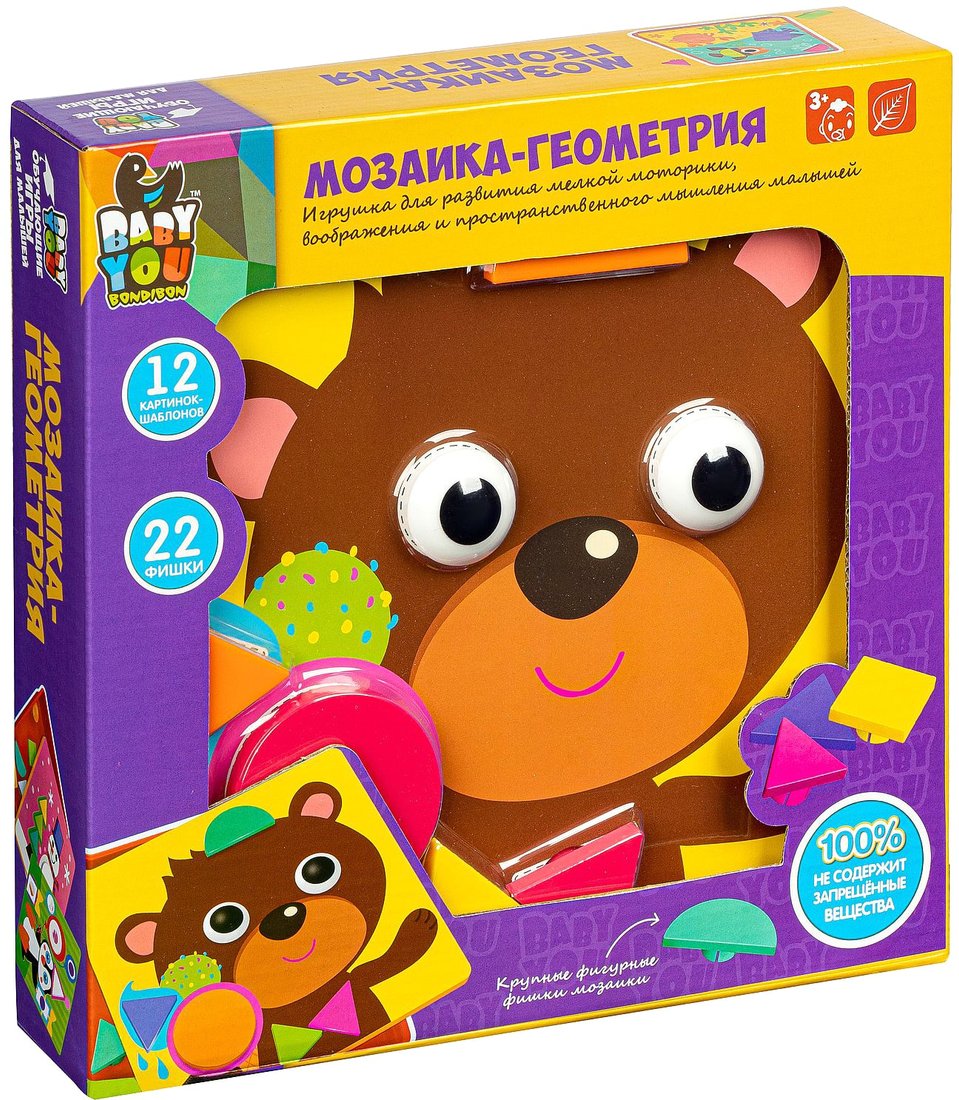 

Мозаика/пазл Bondibon Мозаика Геометрия ВВ2869