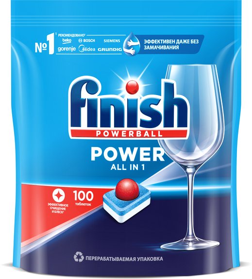 

Таблетки для посудомоечной машины Finish All in 1(100 шт)