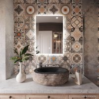  Mixline Зеркало Алон Квадрат 50x70 550228 (с подсветкой) в Гомеле