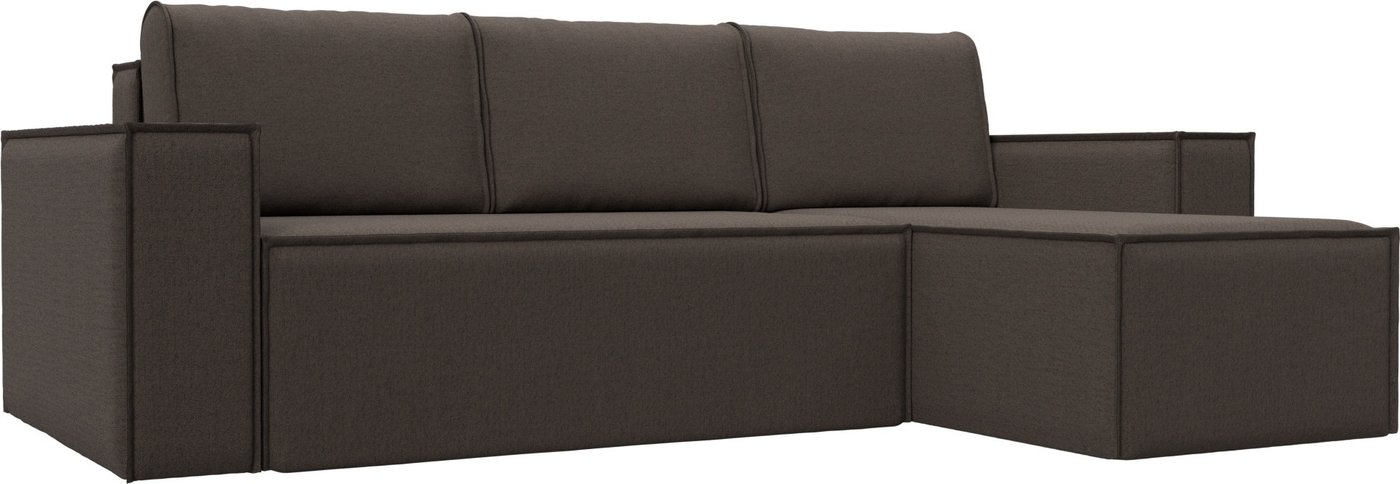 

Угловой диван Лига диванов Куба правый 122858 (рогожка амур коричневый)