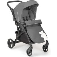 Универсальная коляска CAM Tris Fluido Easy (3 в 1, белый медвежонок, антрацит-черный)
