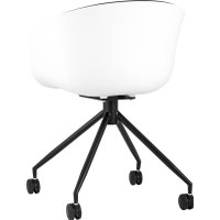 Офисное кресло Stool Group Libra SL-7040ZB (пластик белый/экокожа черный)