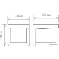 Уличный настенный светильник Elektrostandard 1540 Techno Shelter Grit