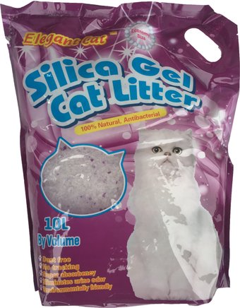 Наполнитель для туалета Elegant Cat с запахом лаванды (10 л)