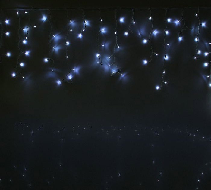 

Гирлянда бахрома Luazon Led-160 (3x0.6 м, белый) [1080174]