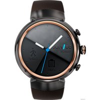 Умные часы ASUS ZenWatch 3 Gunmetal case/Brown rubber band [WI503Q]