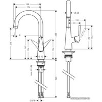 Смеситель Hansgrohe Talis S 220 72814000