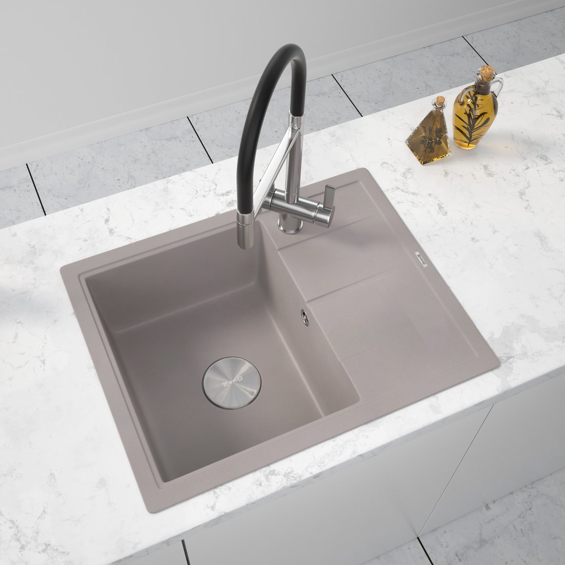 

Кухонная мойка ZorG Rock 65 Premium alumetallic