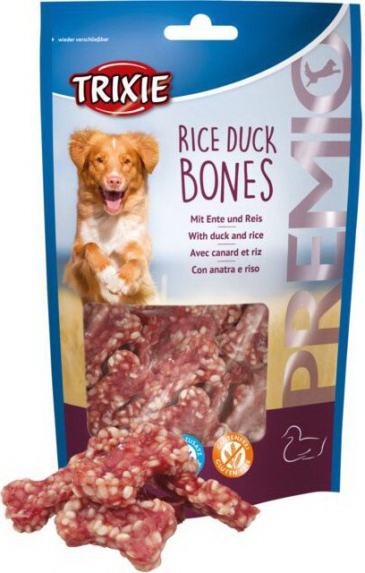 Лакомство для собак Trixie PREMIO Rice Duck Bones (косточки из утиного мяса с рисом) 80 г