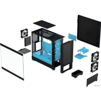 Корпус Fractal Design Pop Air RGB Cyan Core TG Clear Tint FD-C-POR1A-02