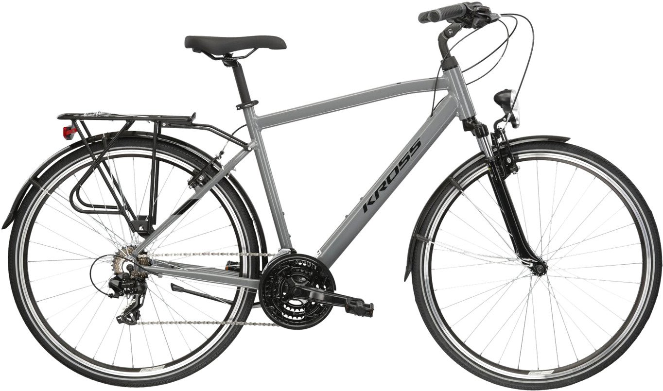 

Велосипед Kross Trans 1.0 M/19" 2023 (серый/черный глянцевый)