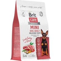 Сухой корм для собак Brit Care Mini Adult Delicious Taste с индейкой и уткой 400 г