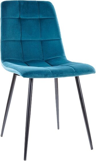 

Стул Signal Mila Velvet (bluvel 85 бирюзовый/черный)