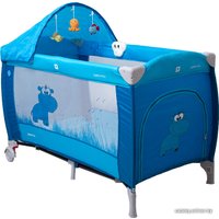 Манеж-кровать Coto baby Samba Lux (голубой)