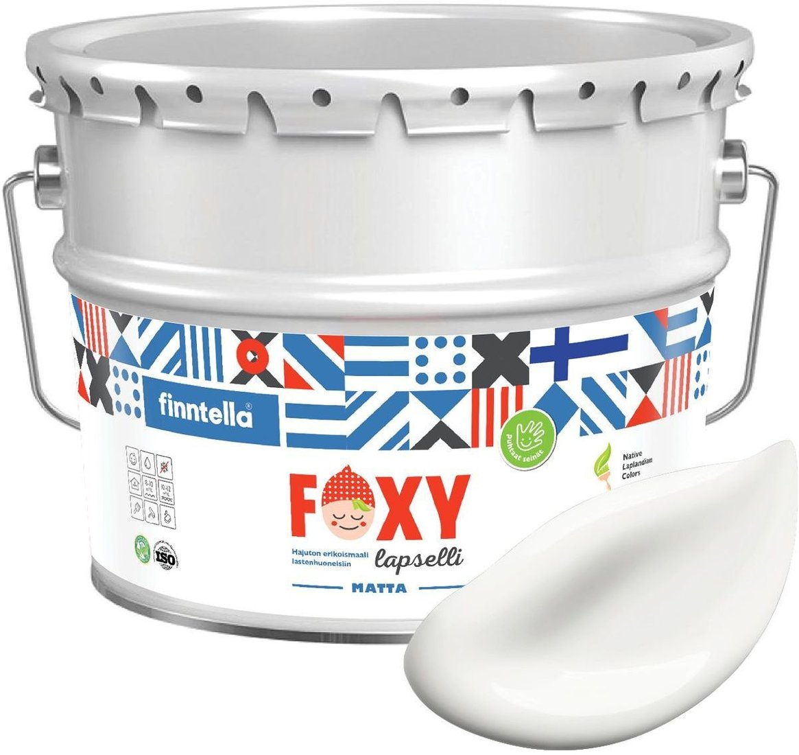 

Краска Finntella Foxy Lapselli Matte Kielo F-50-1-9-FL200 9 л (белый)