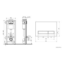 Инсталляция для унитаза Lavinia Boho Relfix 5 в 1 77010038 (белое стекло)