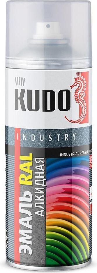 

Краски и эмали Kudo Универсальная алкидная RAL 7001 KU-07001 (520мл, серебристо-серый)