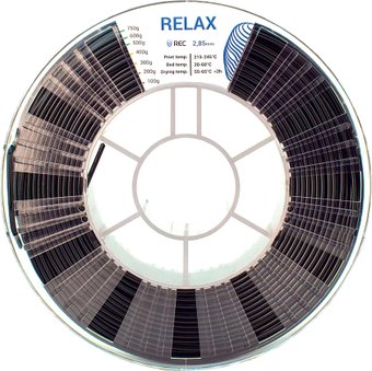 Пластик REC Relax 2.85 мм 750 г (черный)
