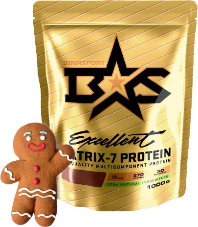 

Протеин комплексный Binasport Excellent Matrix-7 Protein (1000г, имбирный пряник)