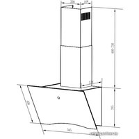 Кухонная вытяжка Weissgauff Assy 60 TC BL