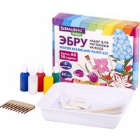 Набор для рисования BRAUBERG HOBBY ЭБРУ 20 картин А5 665353